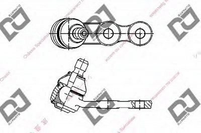 DJ PARTS db1248 -  Несущий / направляющий шарнир